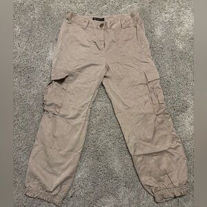 INC International Concepts Women's Khaki Cropped Cargos Soze 2